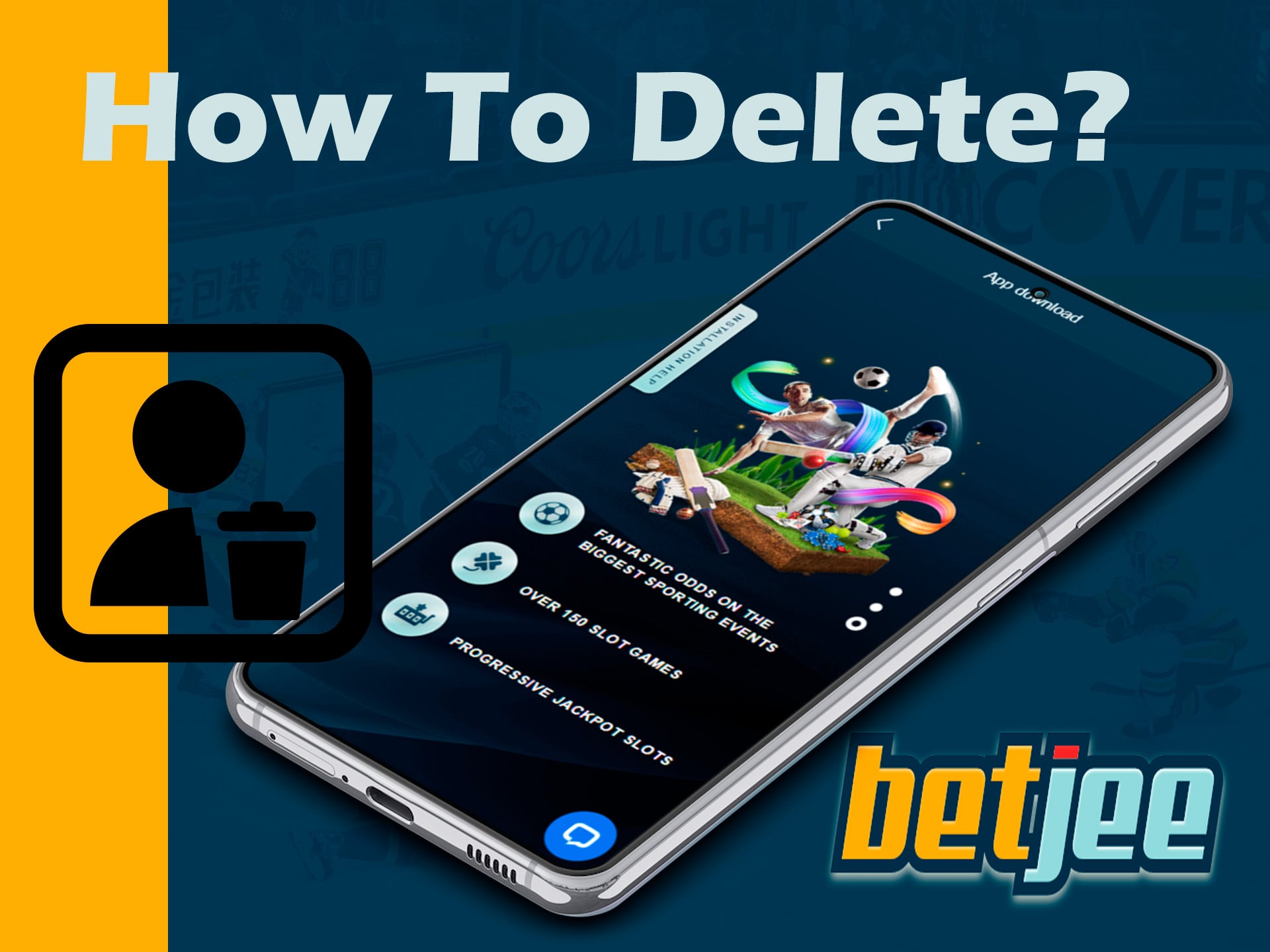 how to delete betjee app