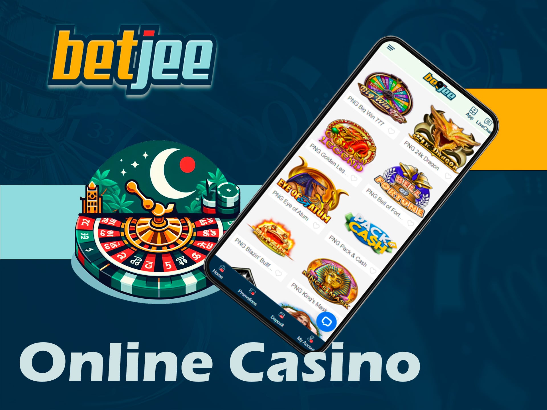 online casino in betjee application